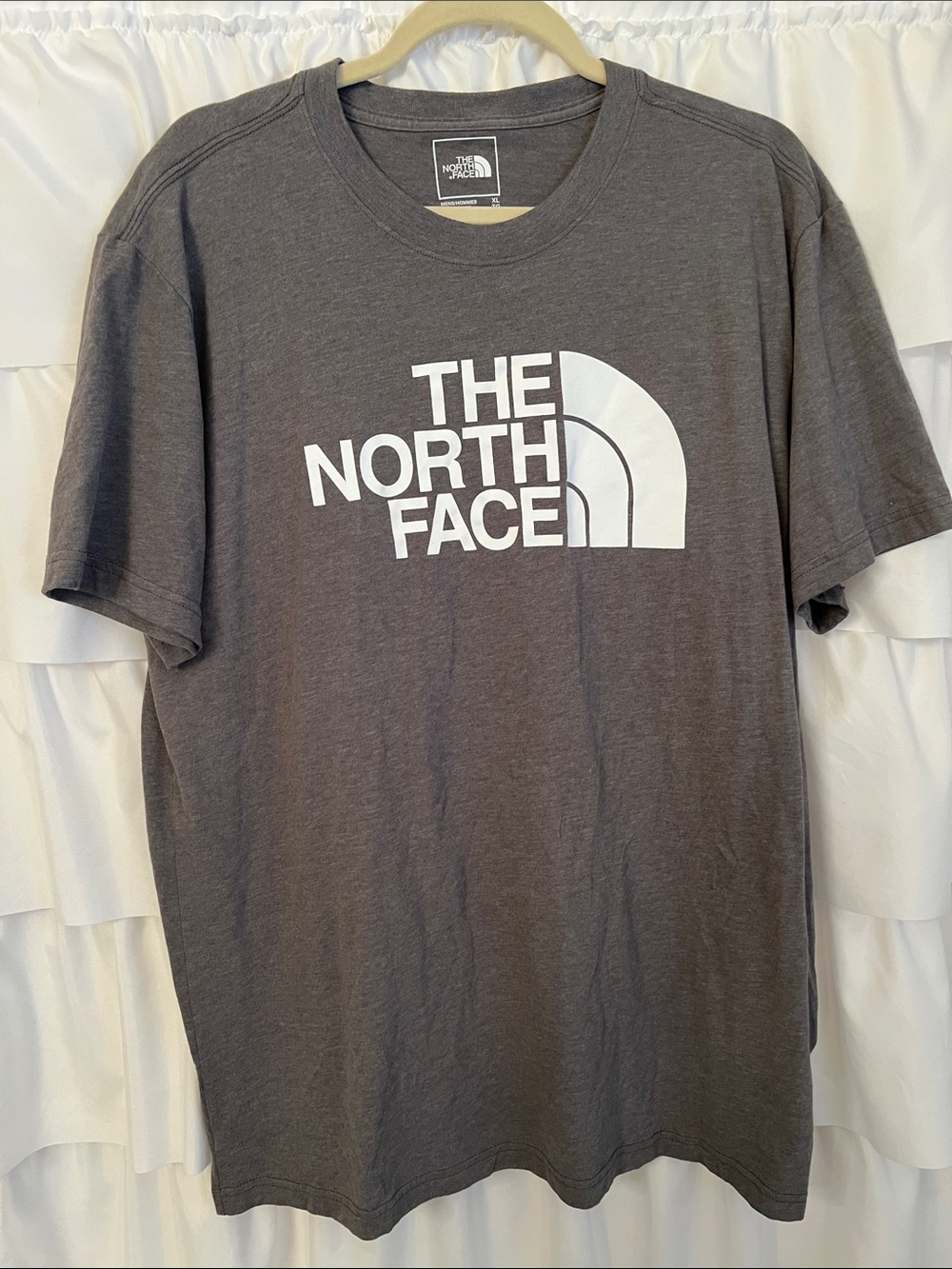 The North Face Men's Charcoal Crew Logo Tee XL
